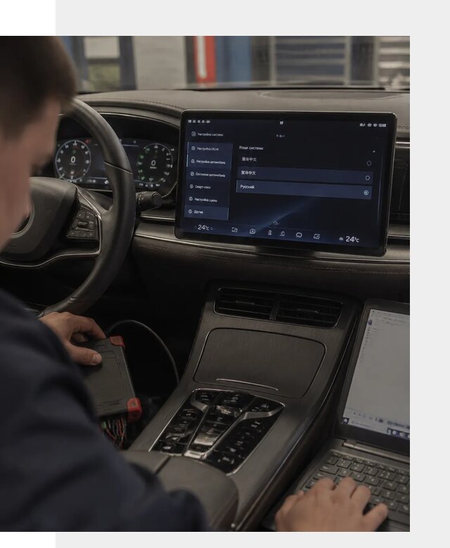 Русификация автомобиля BYD HAN для эксплуатации в Сосногорске
